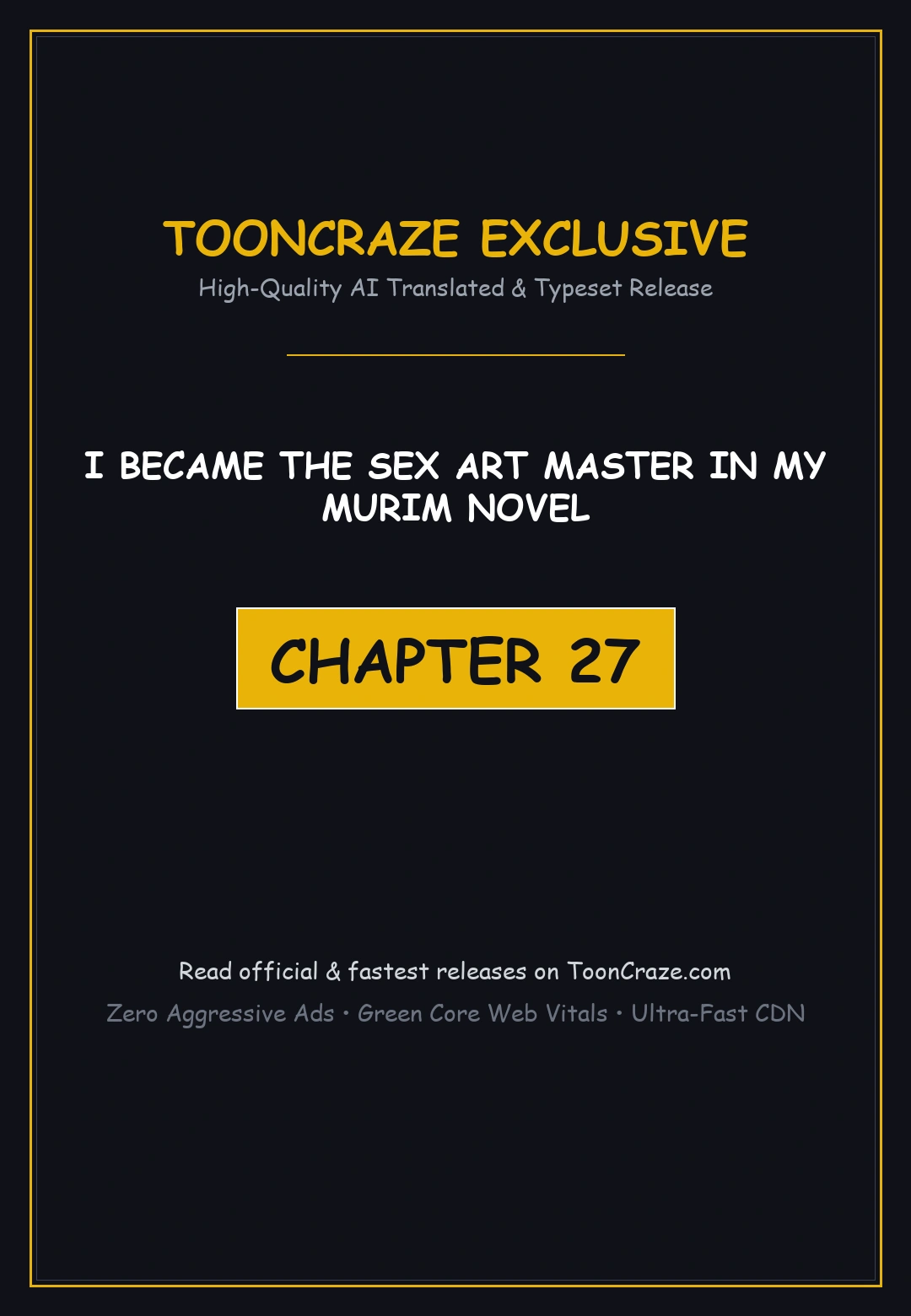 I Became The Sex Art Master In My Murim Novel Chapter 27 - Page 1