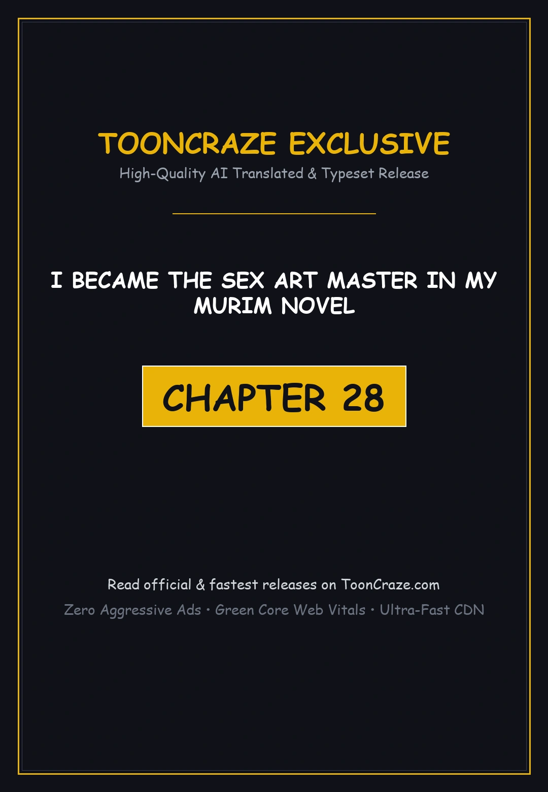 I Became The Sex Art Master In My Murim Novel Chapter 28 - Page 1