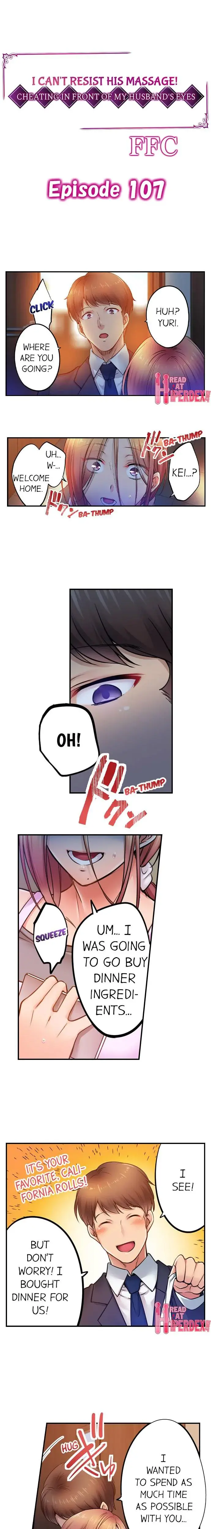 I Can T Resist His Massage Cheating In Front Of My Husbands Eyes Chapter 107 - Page 1