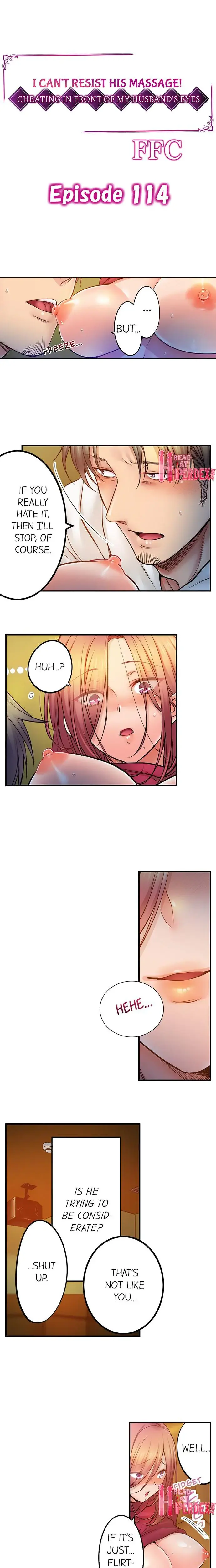 I Can T Resist His Massage Cheating In Front Of My Husbands Eyes Chapter 114 - Page 1