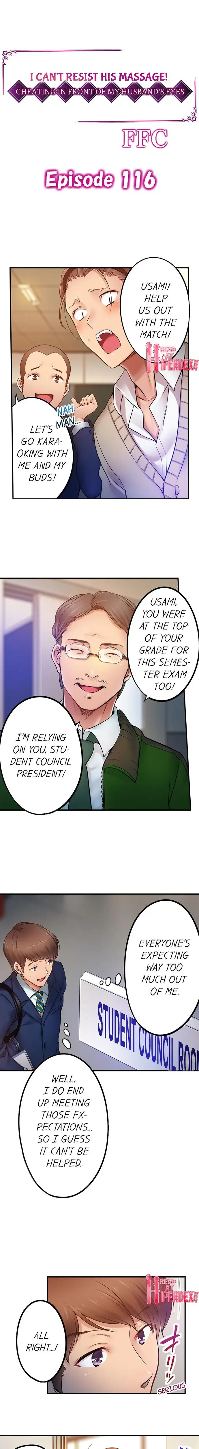 I Can T Resist His Massage Cheating In Front Of My Husbands Eyes Chapter 116 - Page 1