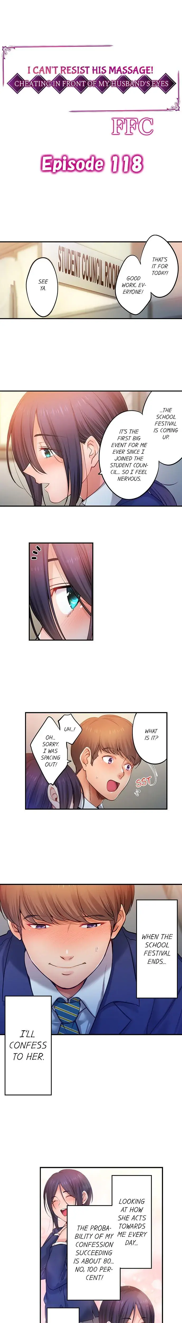 I Can T Resist His Massage Cheating In Front Of My Husbands Eyes Chapter 118 - Page 1