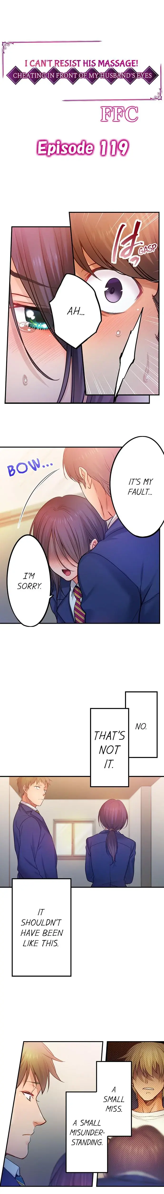I Can T Resist His Massage Cheating In Front Of My Husbands Eyes Chapter 119 - Page 1