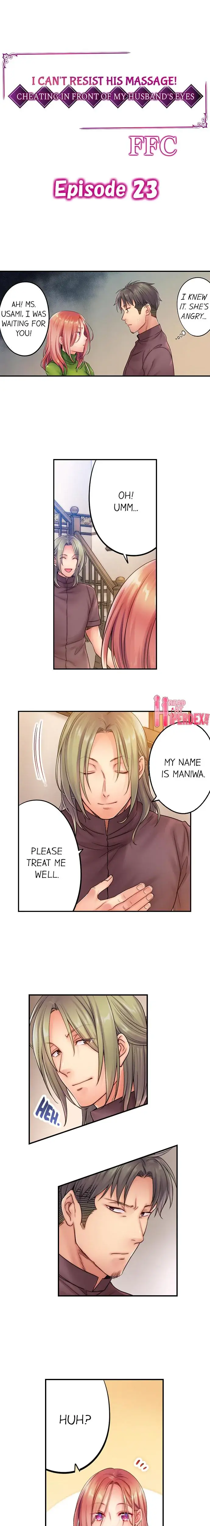 I Can T Resist His Massage Cheating In Front Of My Husbands Eyes Chapter 23 - Page 1