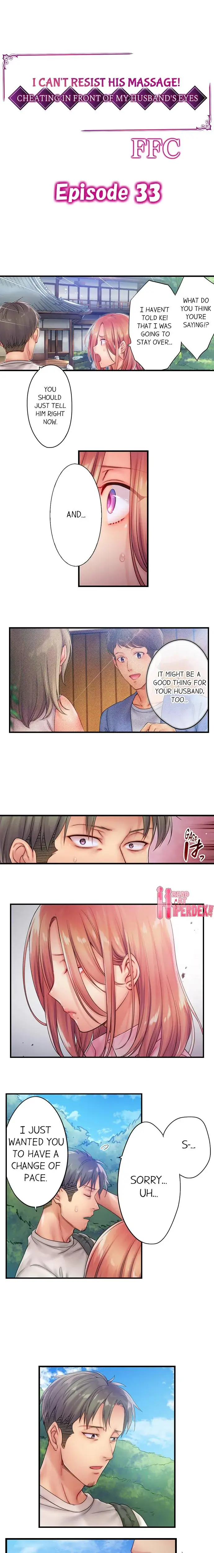 I Can T Resist His Massage Cheating In Front Of My Husbands Eyes Chapter 33 - Page 1