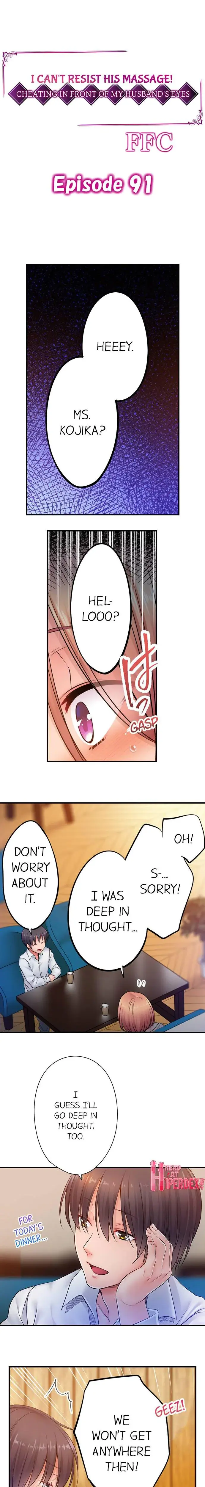 I Can T Resist His Massage Cheating In Front Of My Husbands Eyes Chapter 91 - Page 1