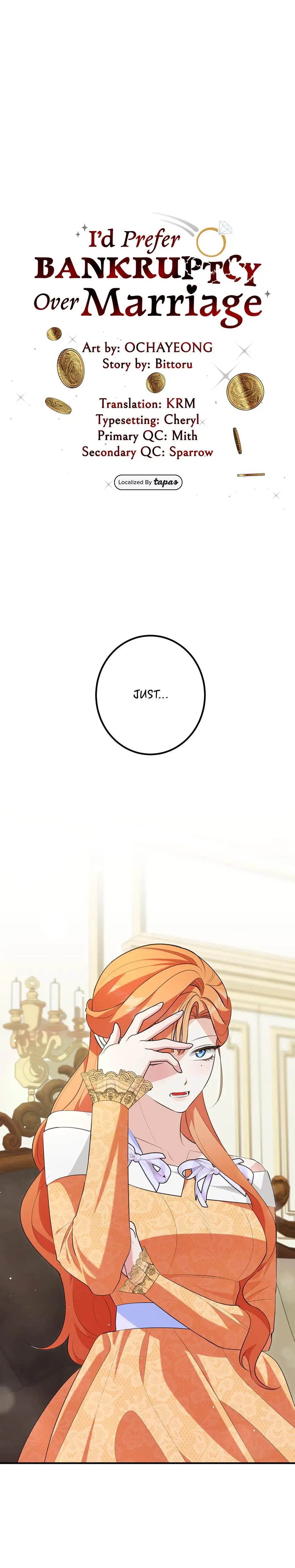 I D Prefer Bankruptcy Over Marriage Chapter 10 - Page 1