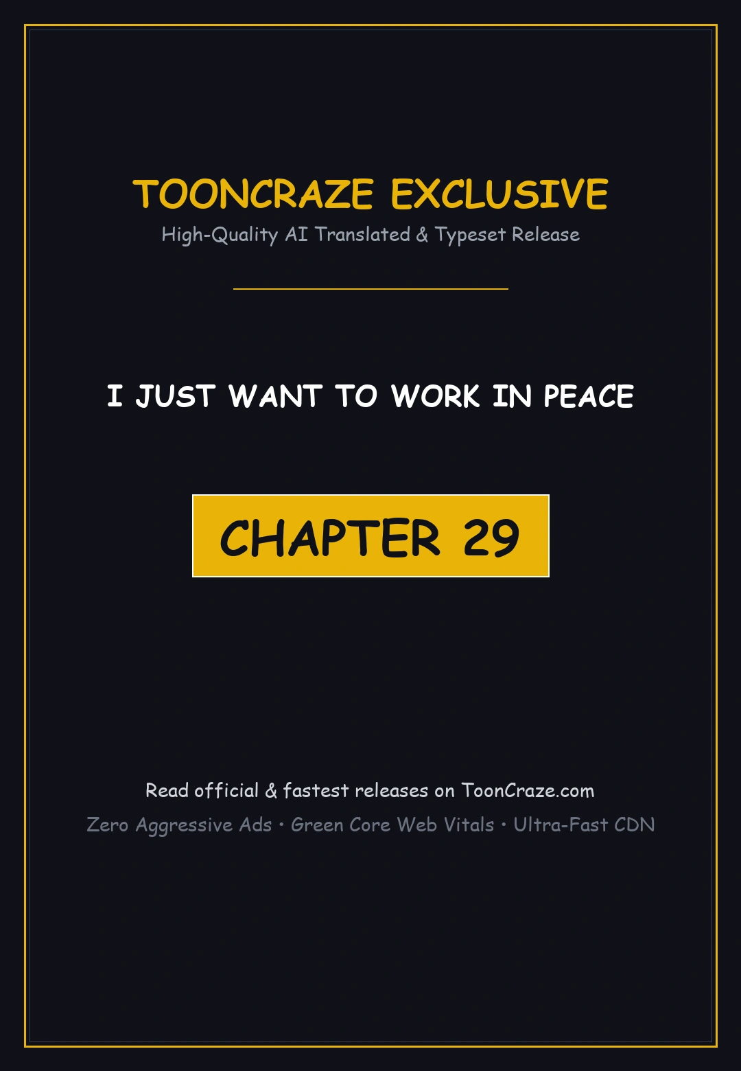 I Just Want To Work In Peace Chapter 29 - Page 1