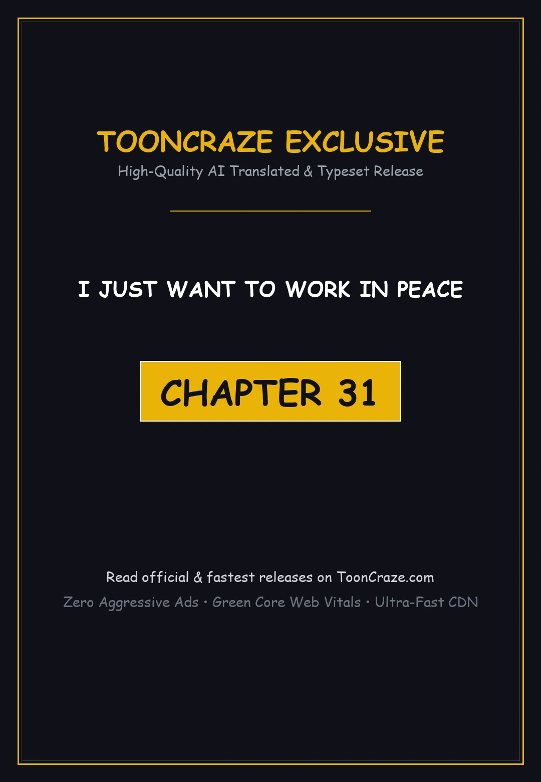 I Just Want To Work In Peace Chapter 31 - Page 1