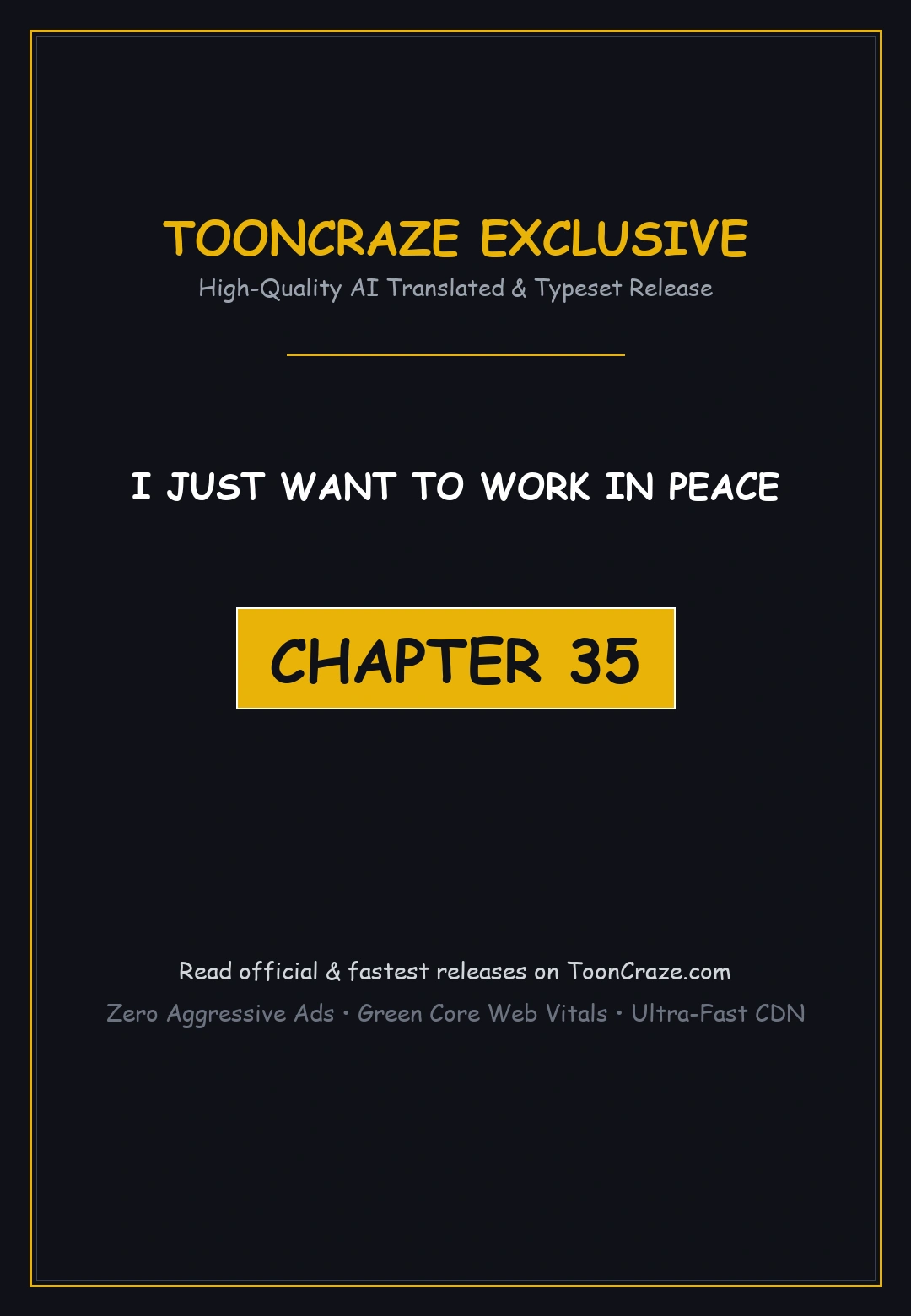 I Just Want To Work In Peace Chapter 35 - Page 1