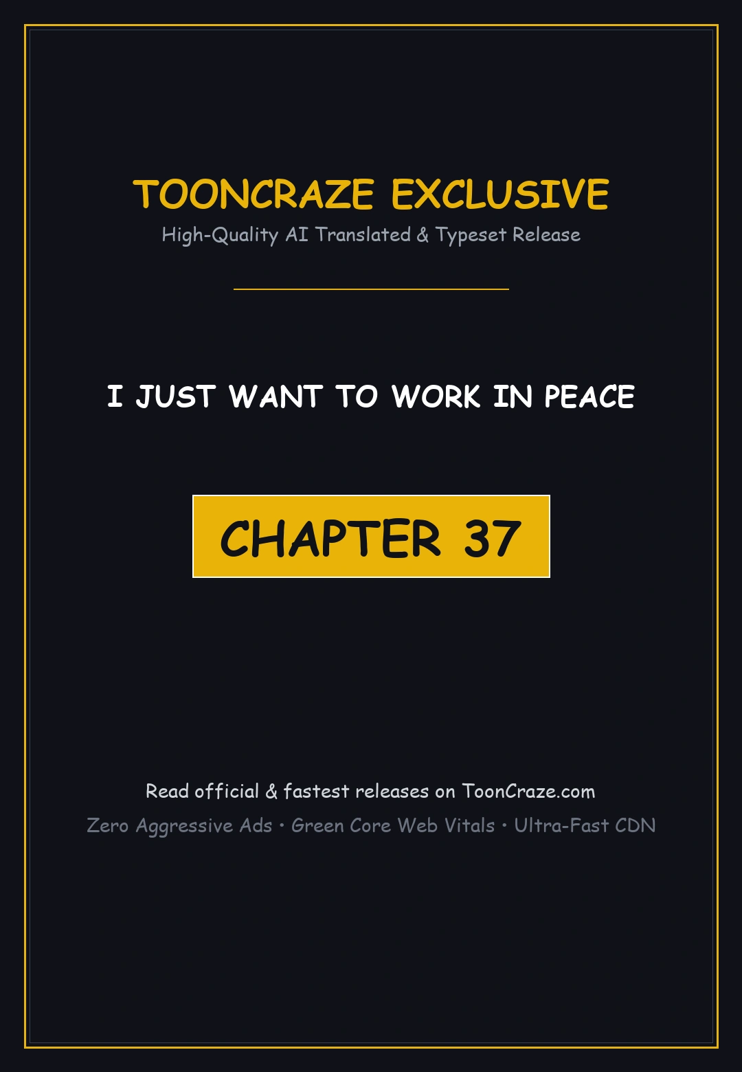 I Just Want To Work In Peace Chapter 37 - Page 1