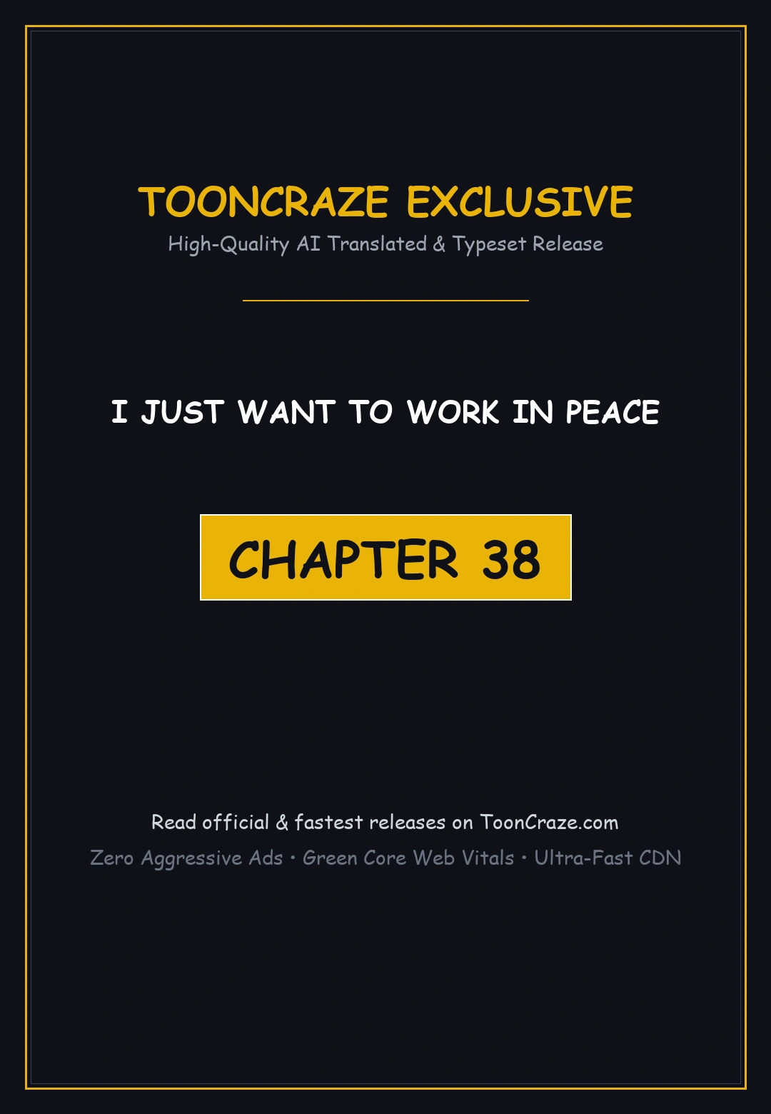 I Just Want To Work In Peace Chapter 38 - Page 1