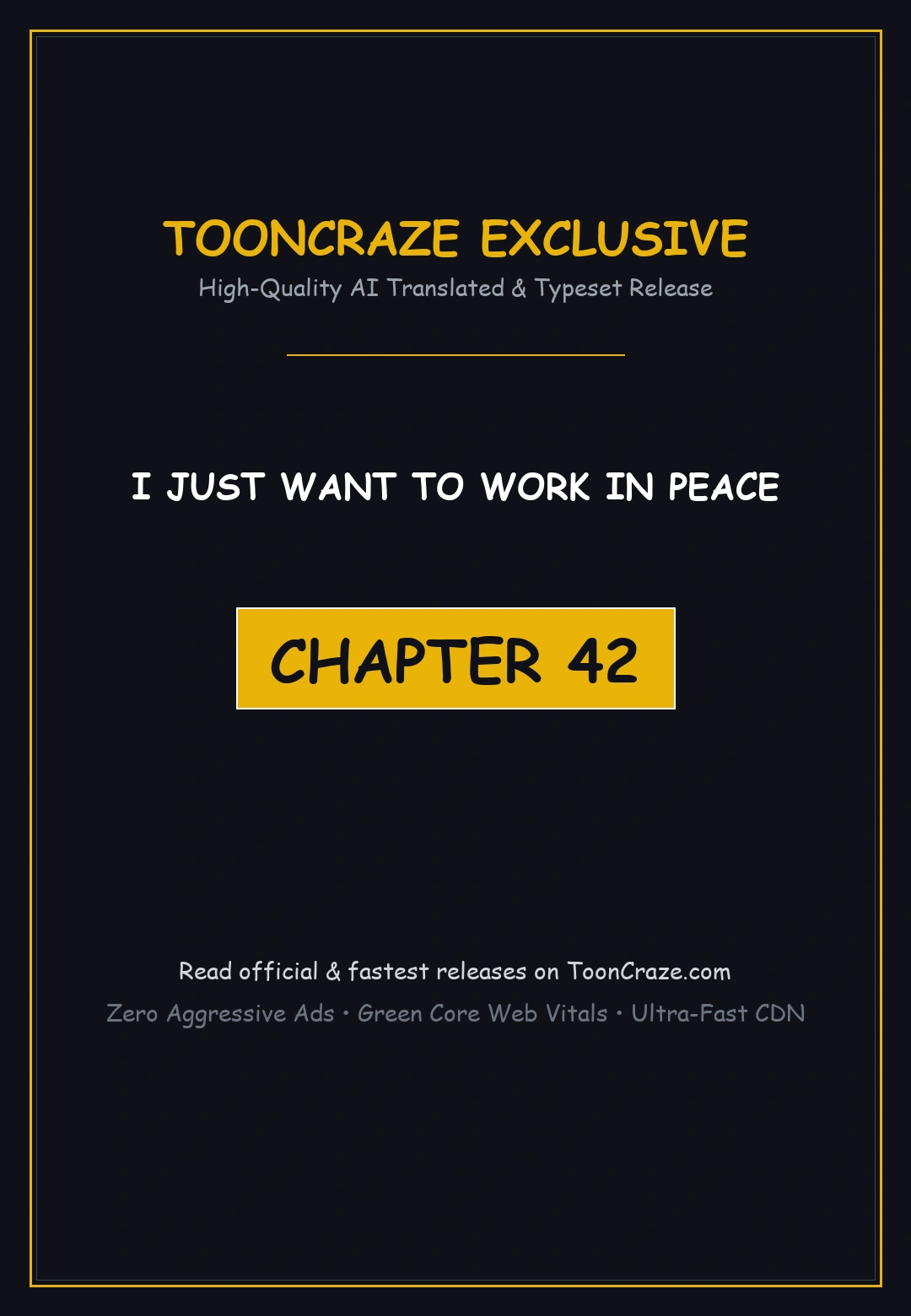 I Just Want To Work In Peace Chapter 42 - Page 1