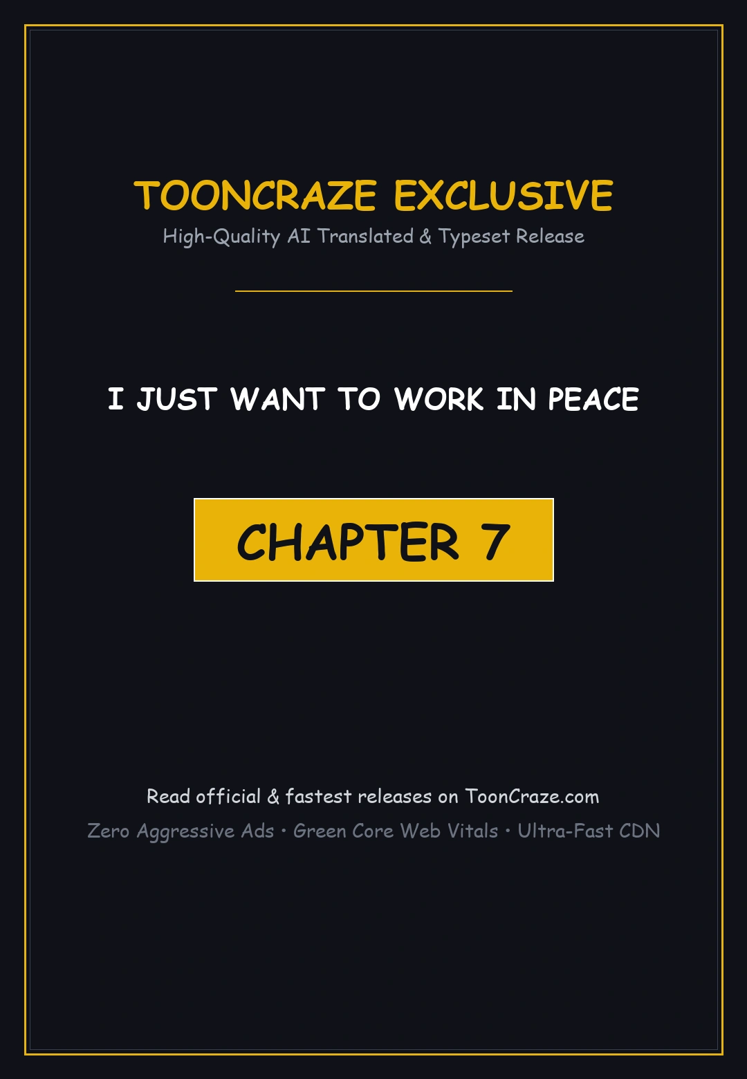 I Just Want To Work In Peace Chapter 7 - Page 1