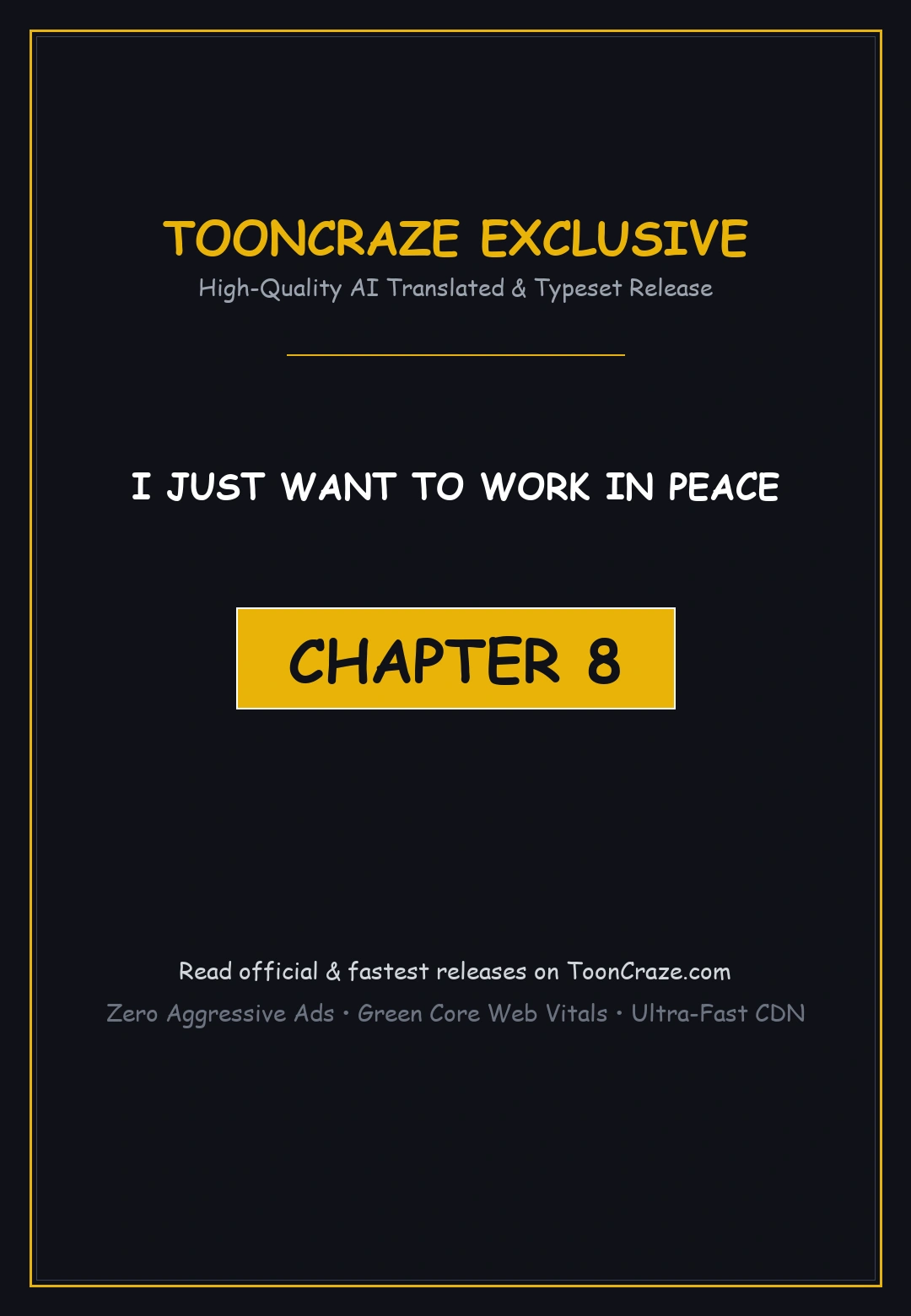 I Just Want To Work In Peace Chapter 8 - Page 1