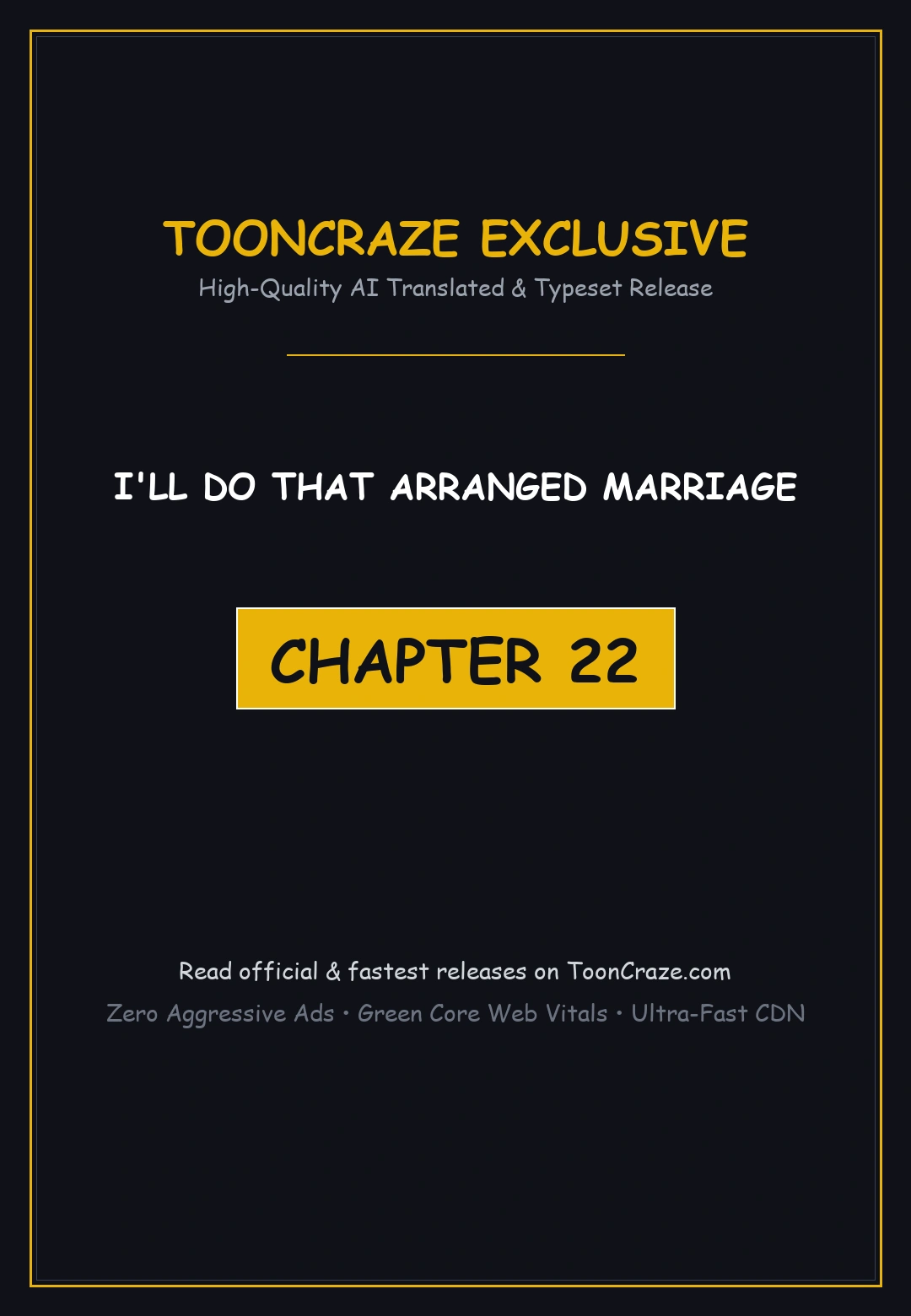 I Ll Do That Arranged Marriage Chapter 22 - Page 1