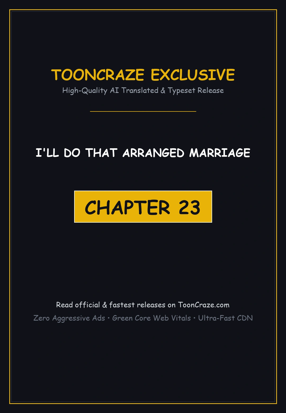 I Ll Do That Arranged Marriage Chapter 23 - Page 1
