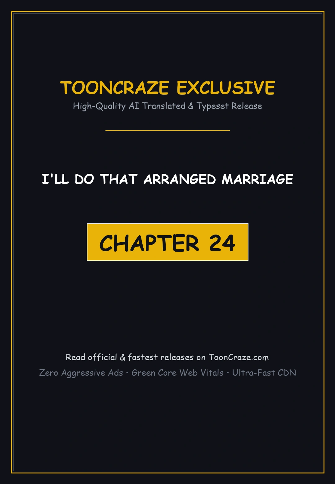 I Ll Do That Arranged Marriage Chapter 24 - Page 1