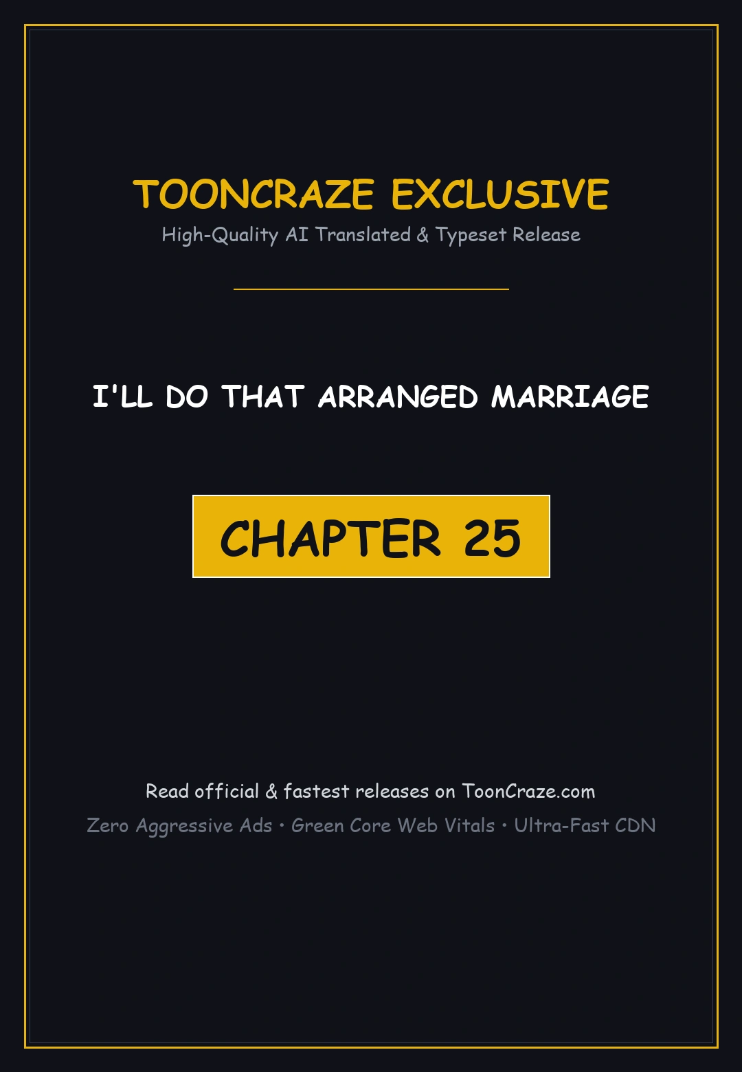 I Ll Do That Arranged Marriage Chapter 25 - Page 1