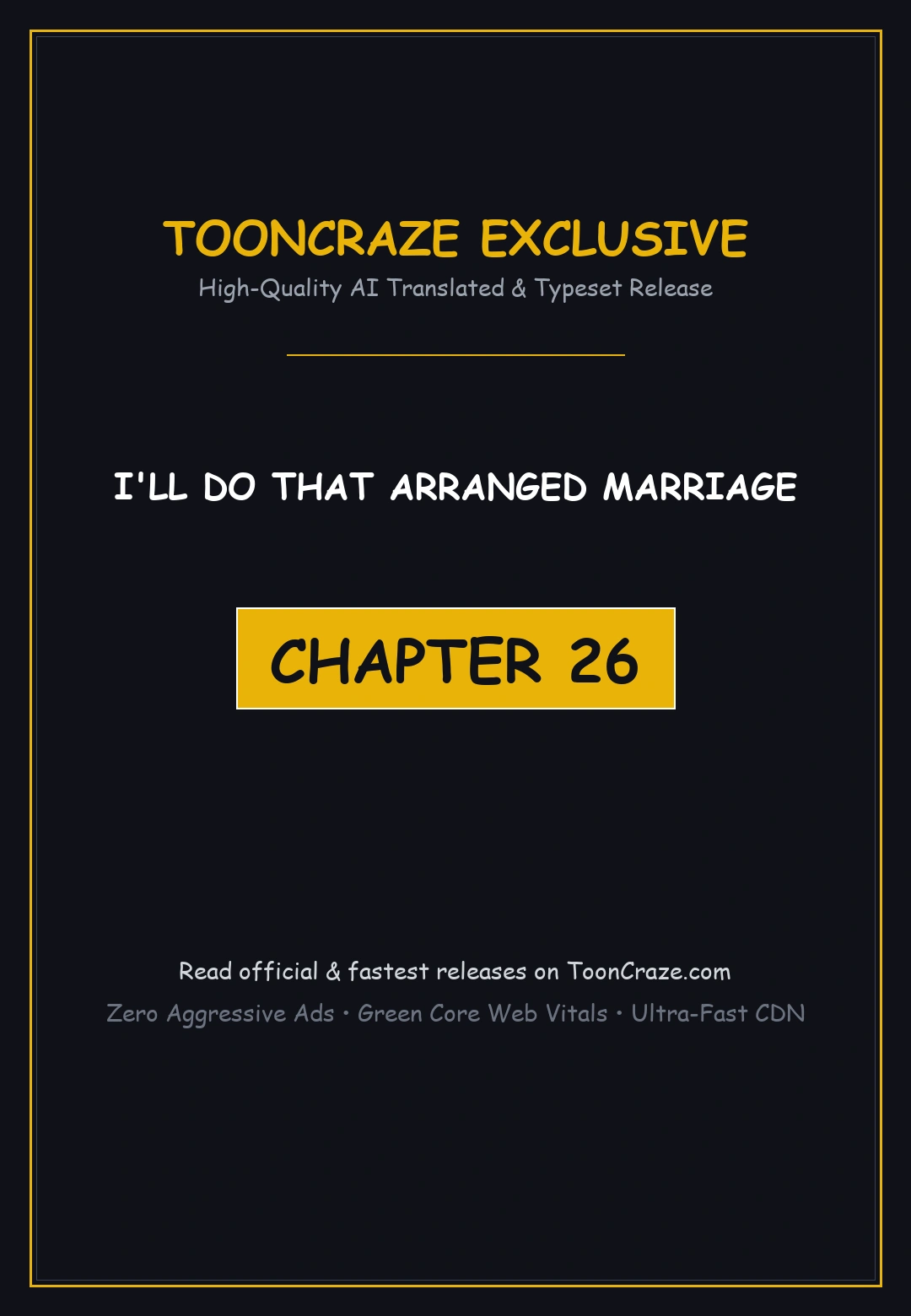 I Ll Do That Arranged Marriage Chapter 26 - Page 1