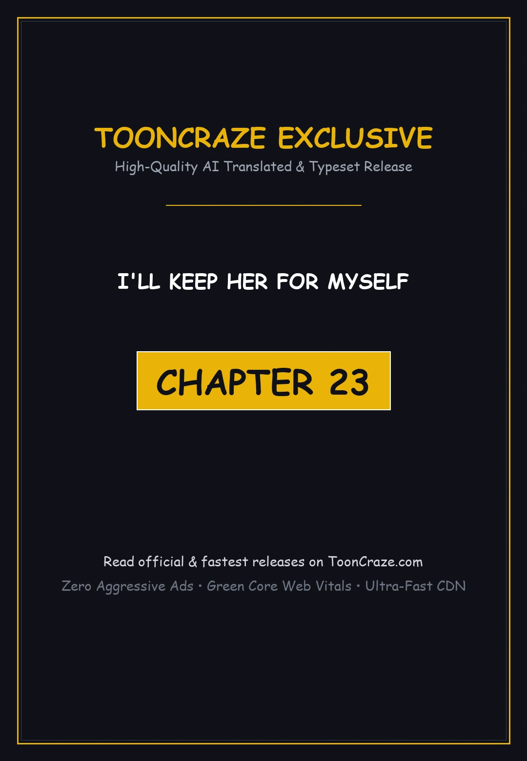 I Ll Keep Her For Myself Chapter 23 - Page 1