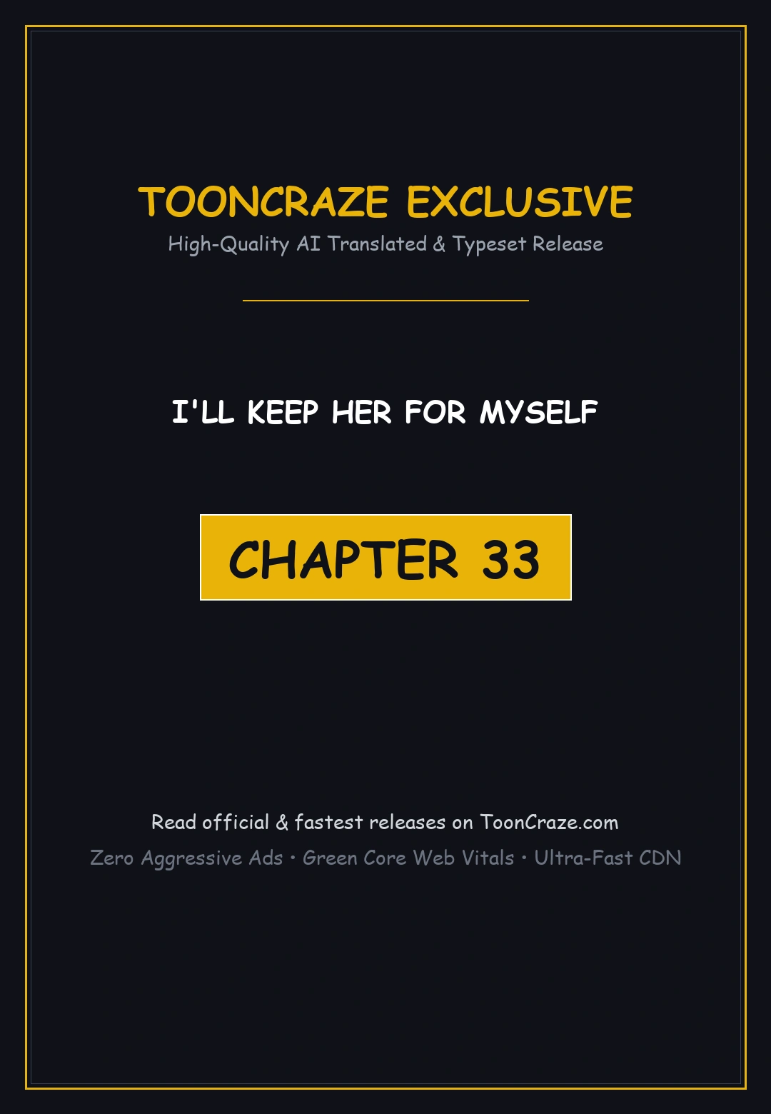 I Ll Keep Her For Myself Chapter 33 - Page 1