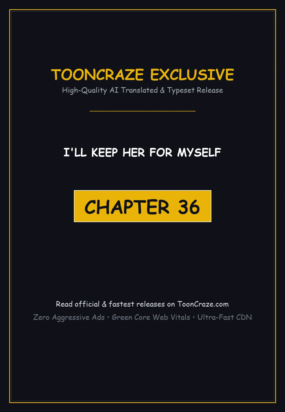 I Ll Keep Her For Myself Chapter 36 - Page 1