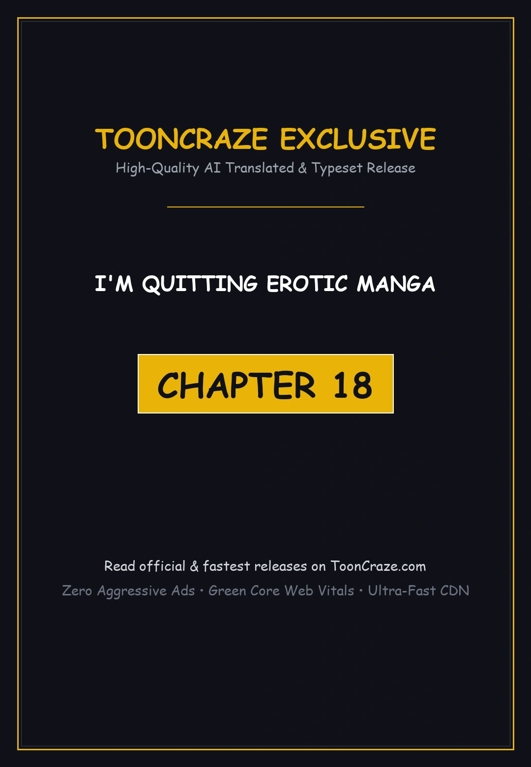 I M Quitting Erotic Manga Chapter 18 - Page 1