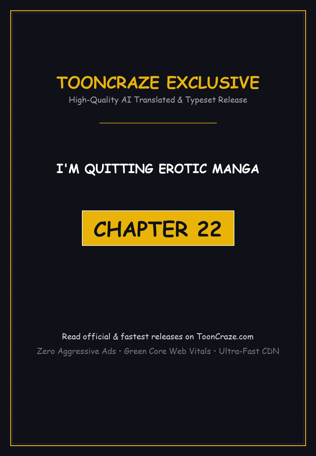 I M Quitting Erotic Manga Chapter 22 - Page 1