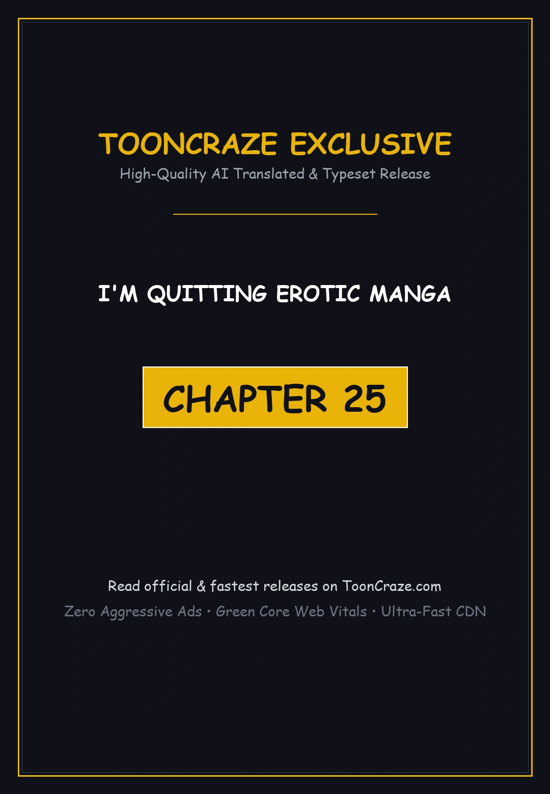 I M Quitting Erotic Manga Chapter 25 - Page 1