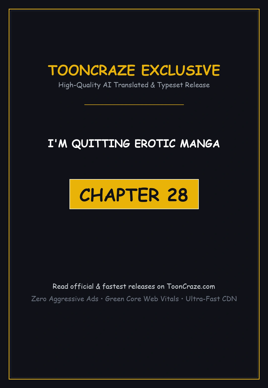 I M Quitting Erotic Manga Chapter 28 - Page 1