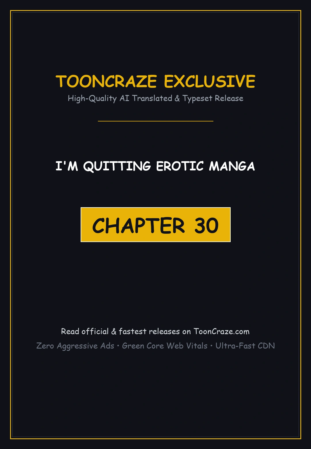 I M Quitting Erotic Manga Chapter 30 - Page 1