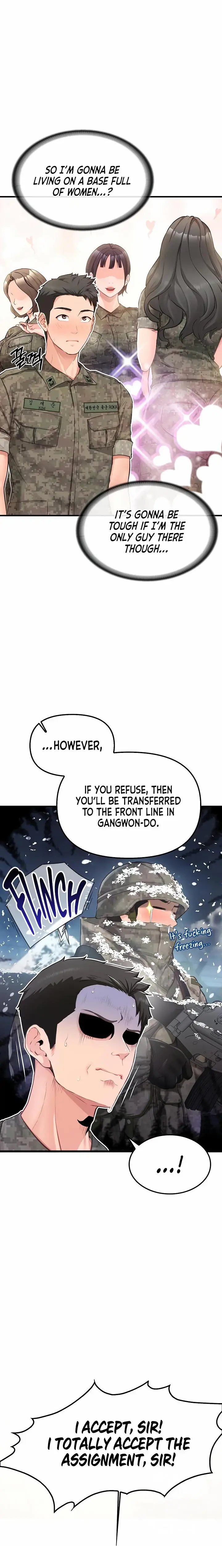 I M The Only Man On The Military Base Chapter 1 - Page 3