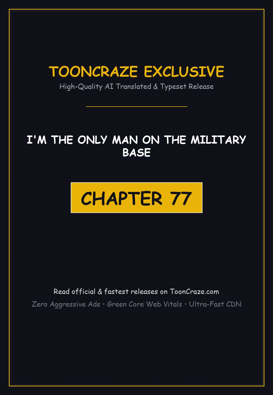 I M The Only Man On The Military Base Chapter 77 - Page 1