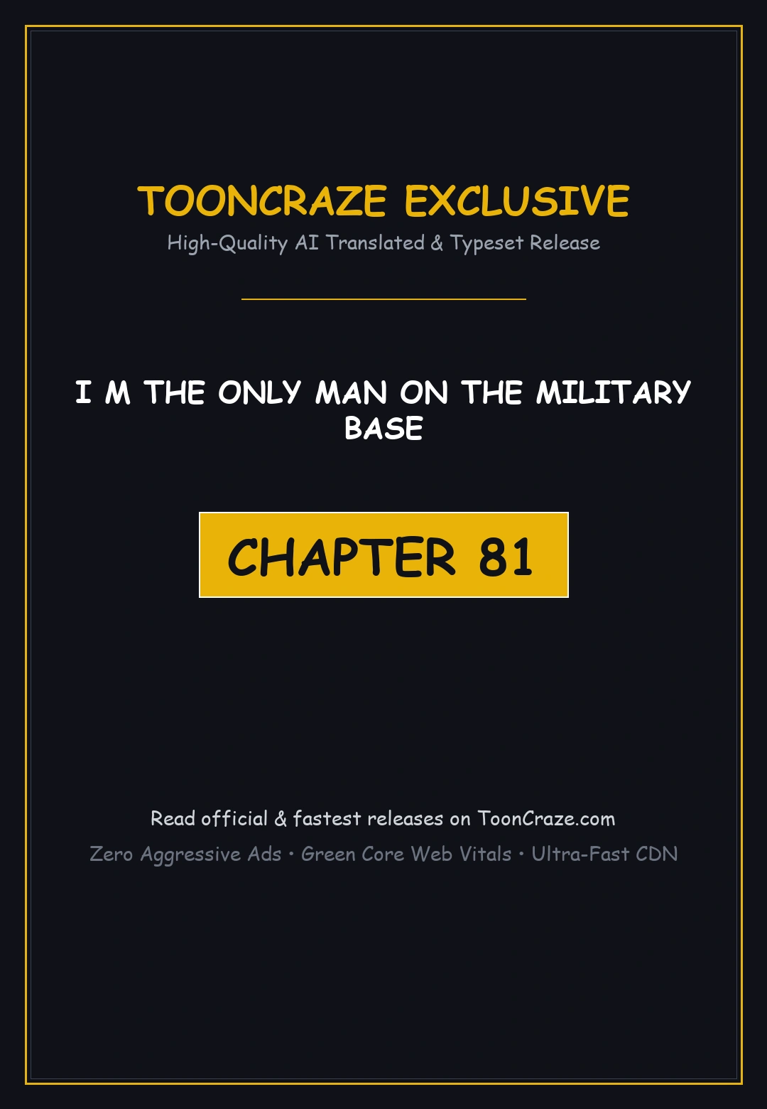 I M The Only Man On The Military Base Chapter 81 - Page 1