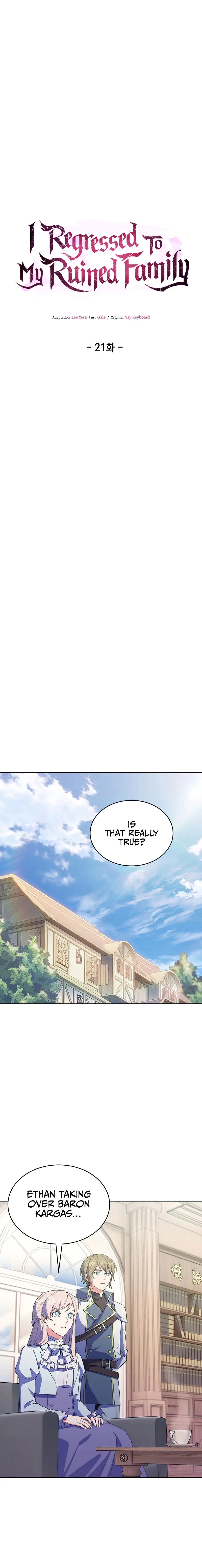 I Regressed To My Ruined Family Chapter 21 - Page 10