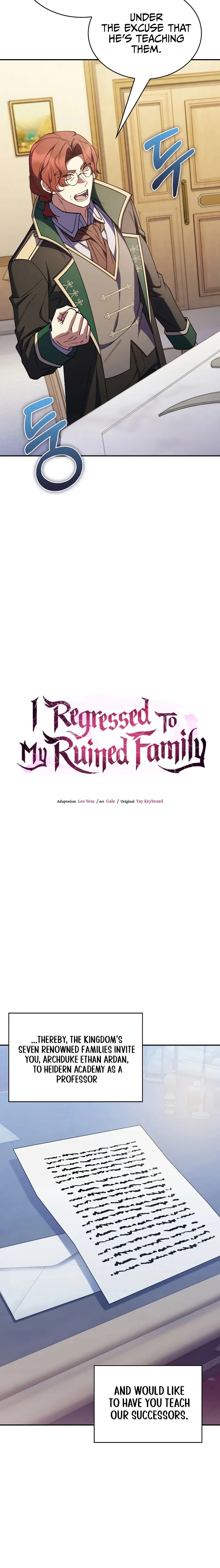 I Regressed To My Ruined Family Chapter 78 - Page 10