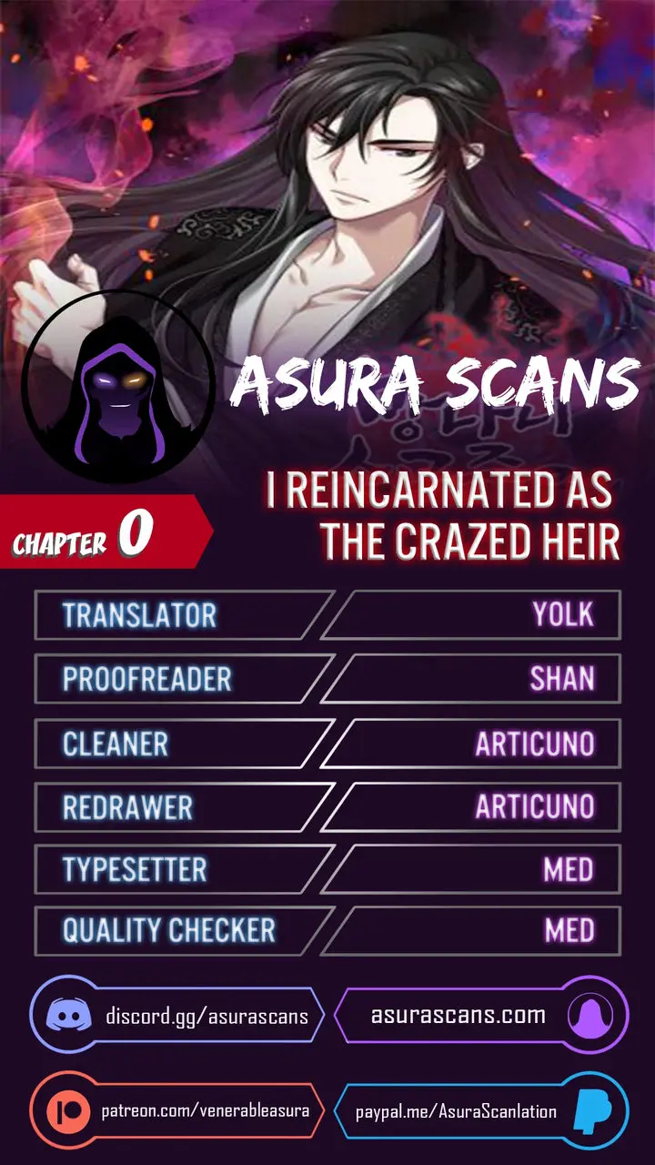 I Reincarnated As The Crazed Heir Ahabbb Chapter 0 - Page 1