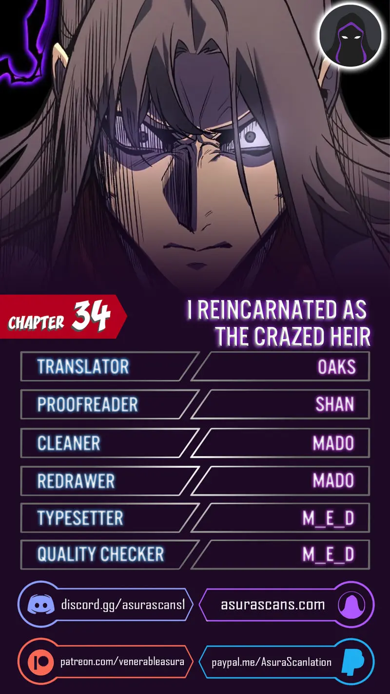 I Reincarnated As The Crazed Heir Ahabbb Chapter 34 - Page 1