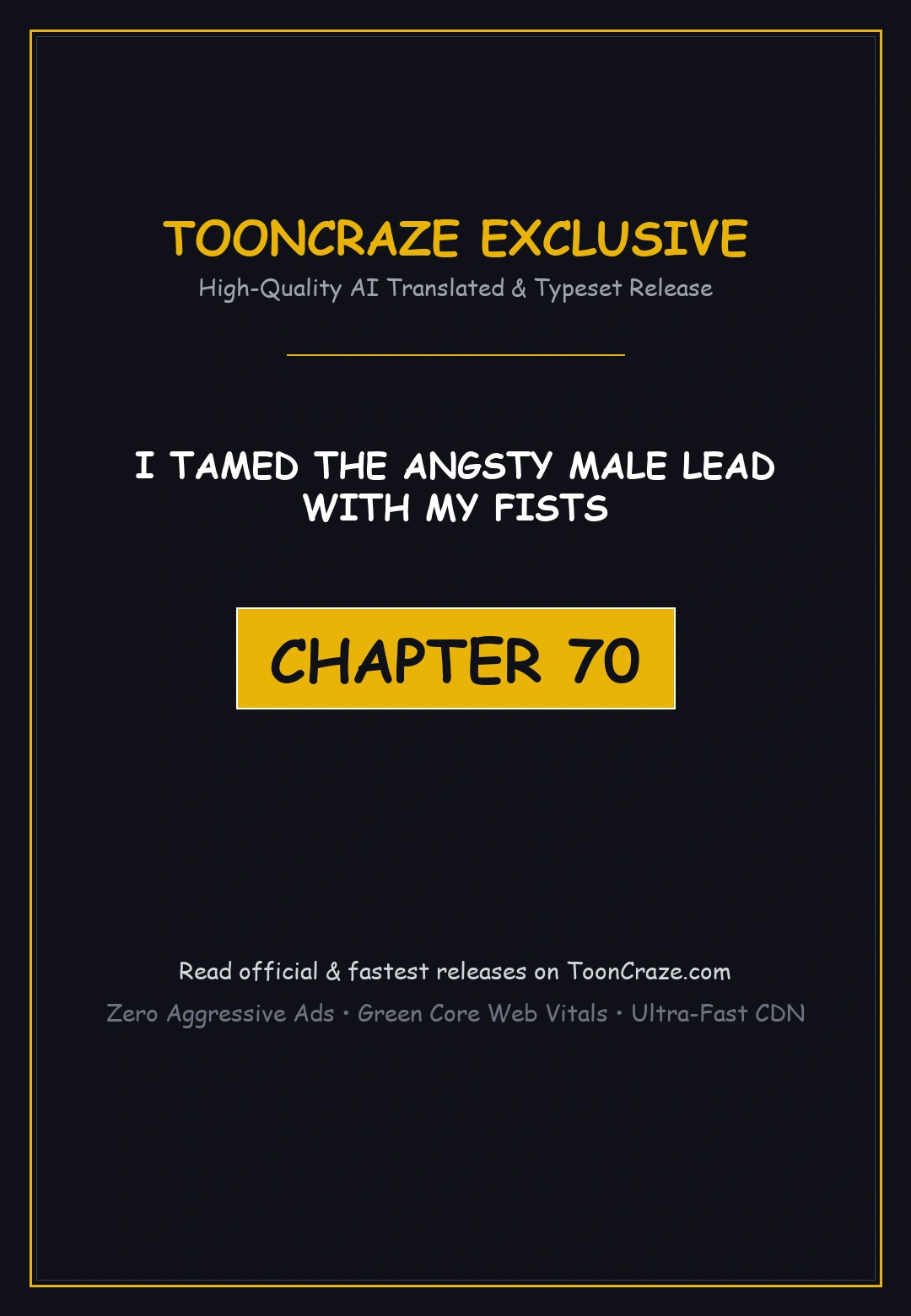 I Tamed The Angsty Male Lead With My Fists Chapter 70 - Page 1