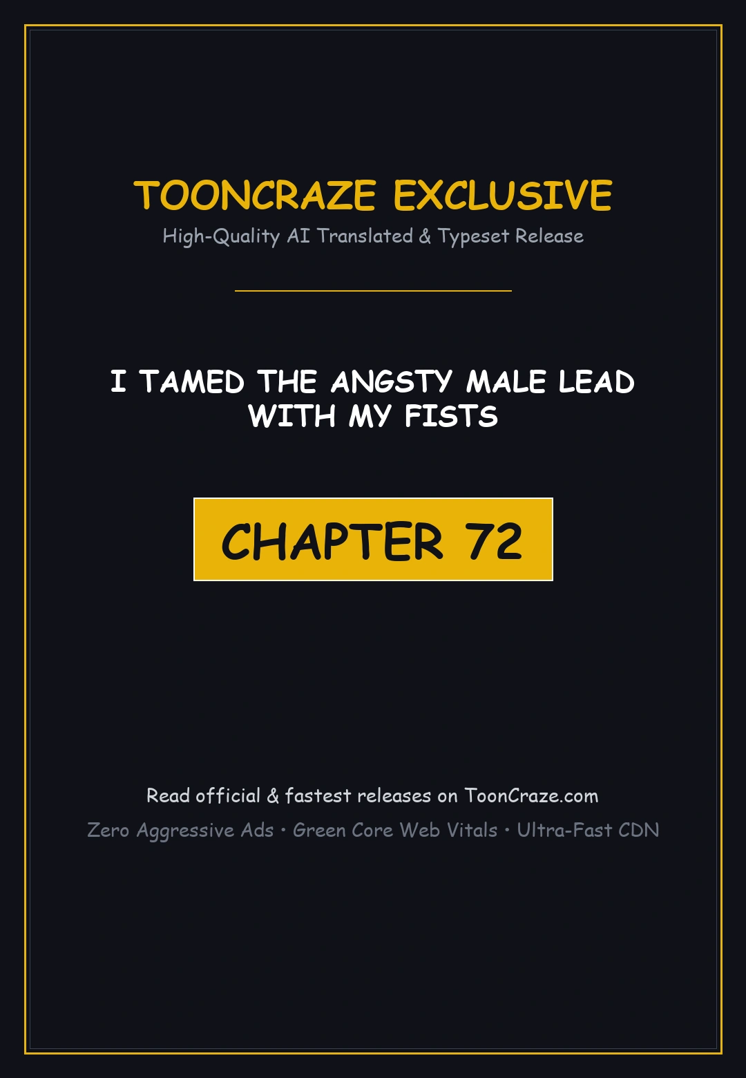 I Tamed The Angsty Male Lead With My Fists Chapter 72 - Page 1