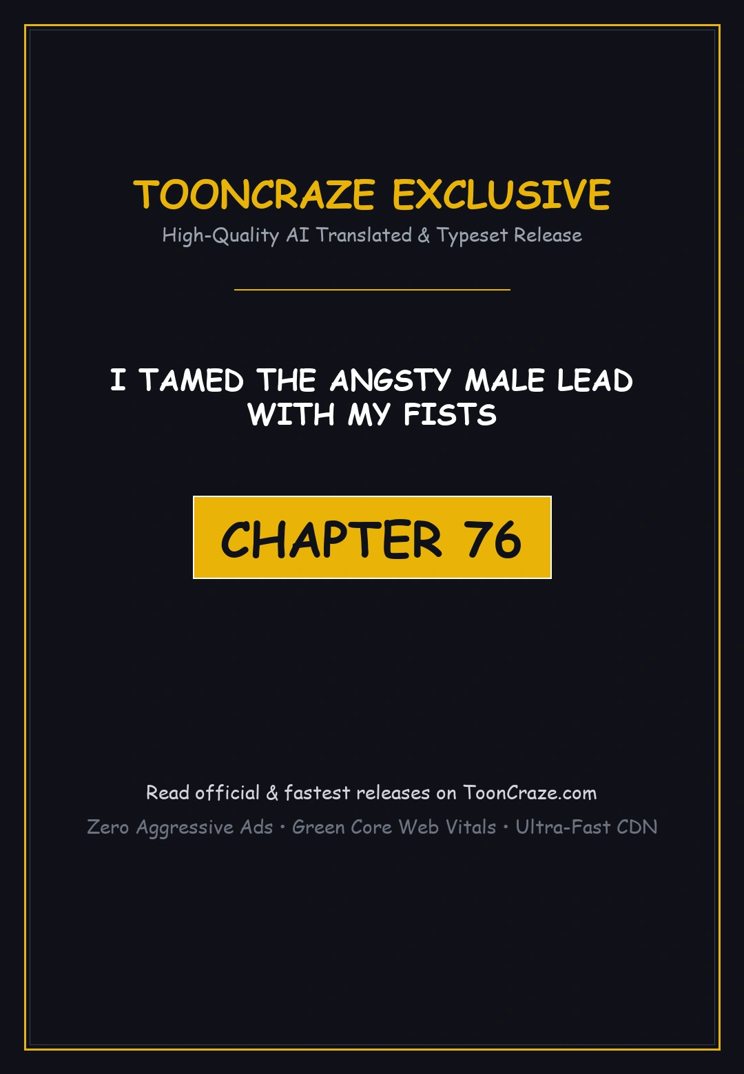 I Tamed The Angsty Male Lead With My Fists Chapter 76 - Page 1