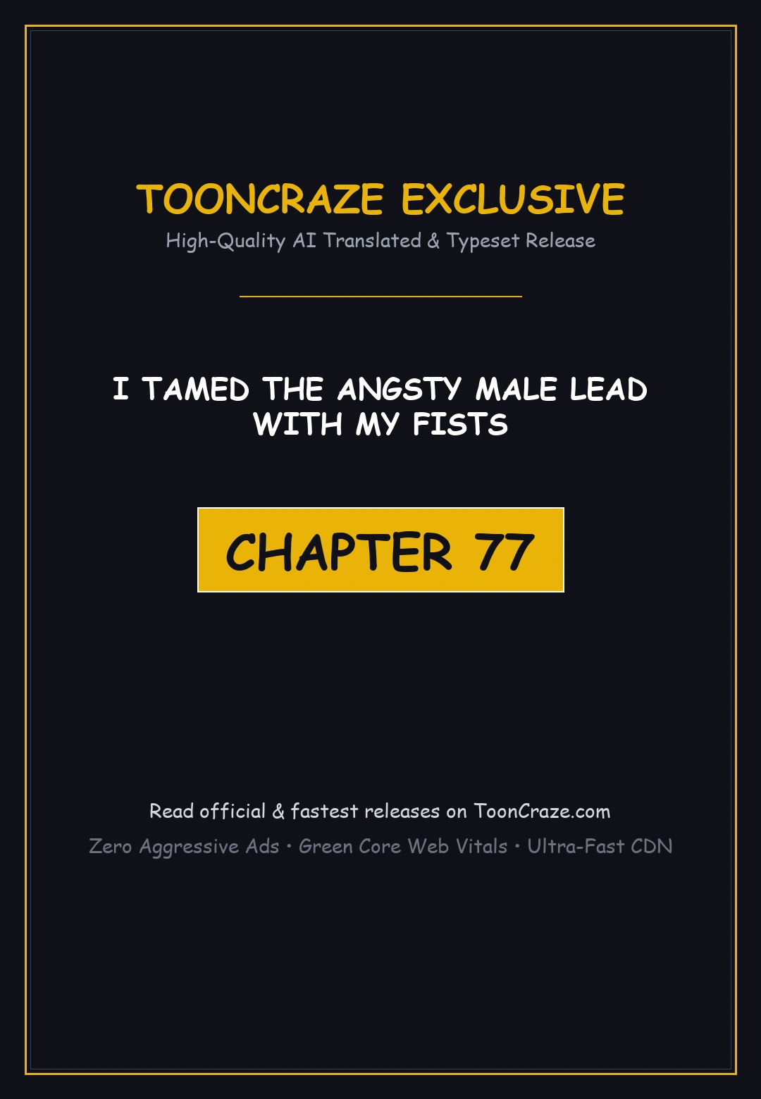 I Tamed The Angsty Male Lead With My Fists Chapter 77 - Page 1