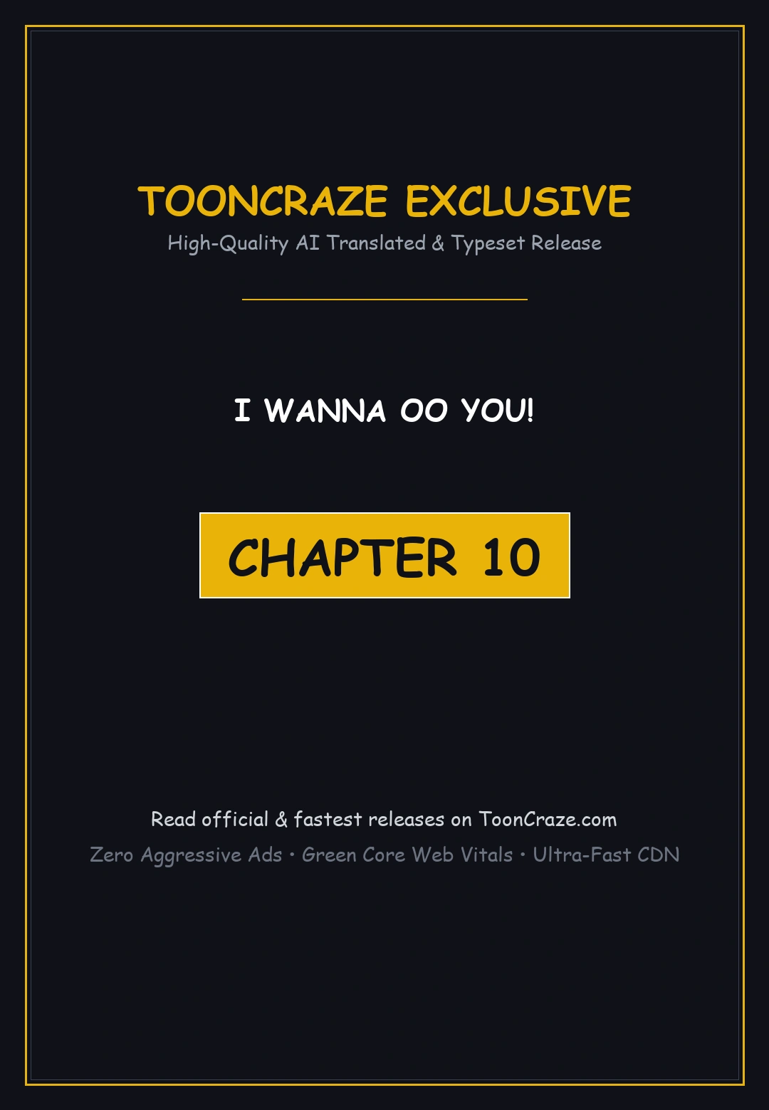 I Wanna Oo You Chapter 10 - Page 1
