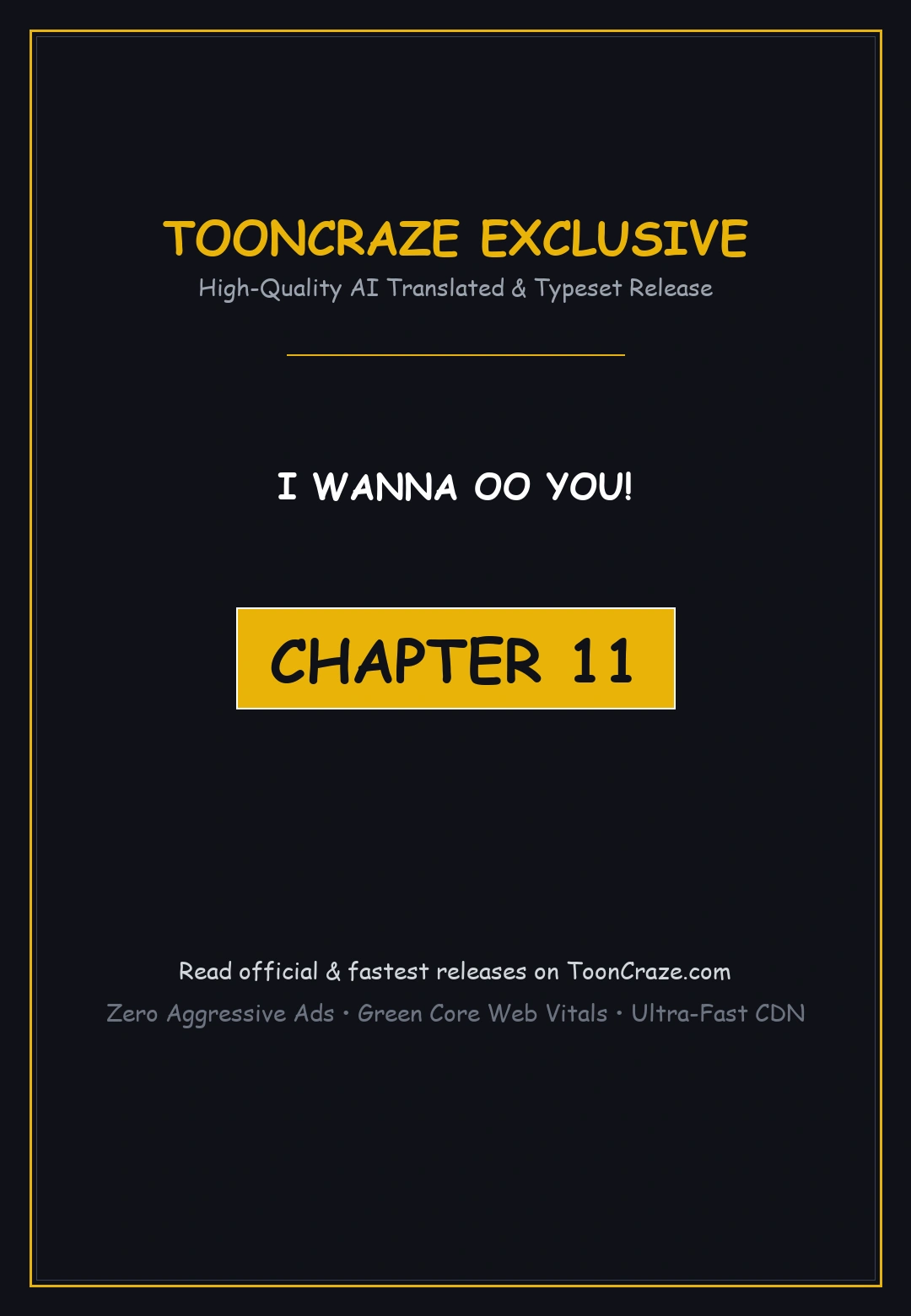 I Wanna Oo You Chapter 11 - Page 1