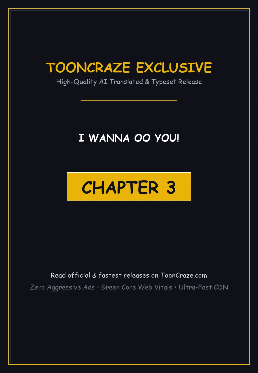 I Wanna Oo You Chapter 3 - Page 1