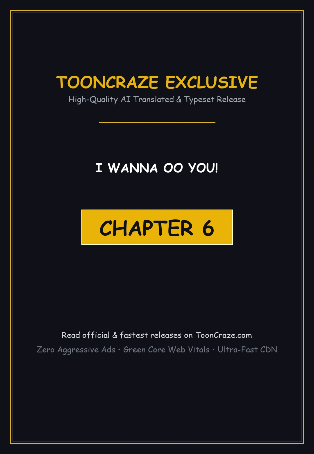 I Wanna Oo You Chapter 6 - Page 1