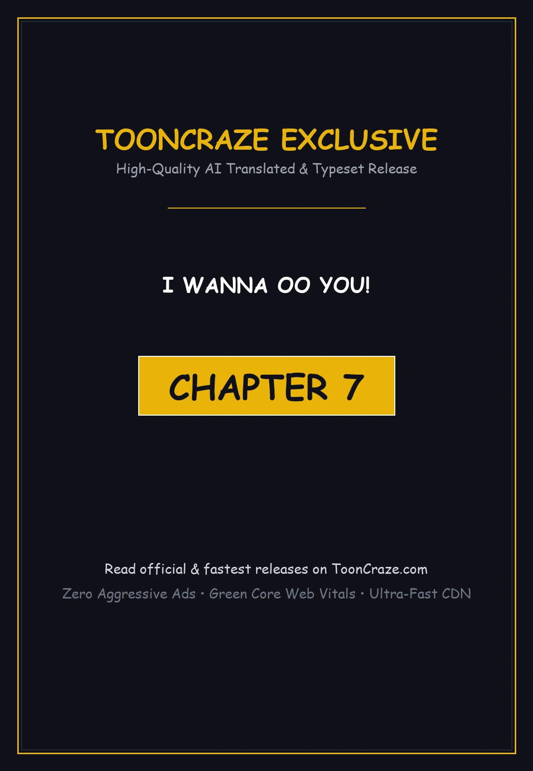 I Wanna Oo You Chapter 7 - Page 1
