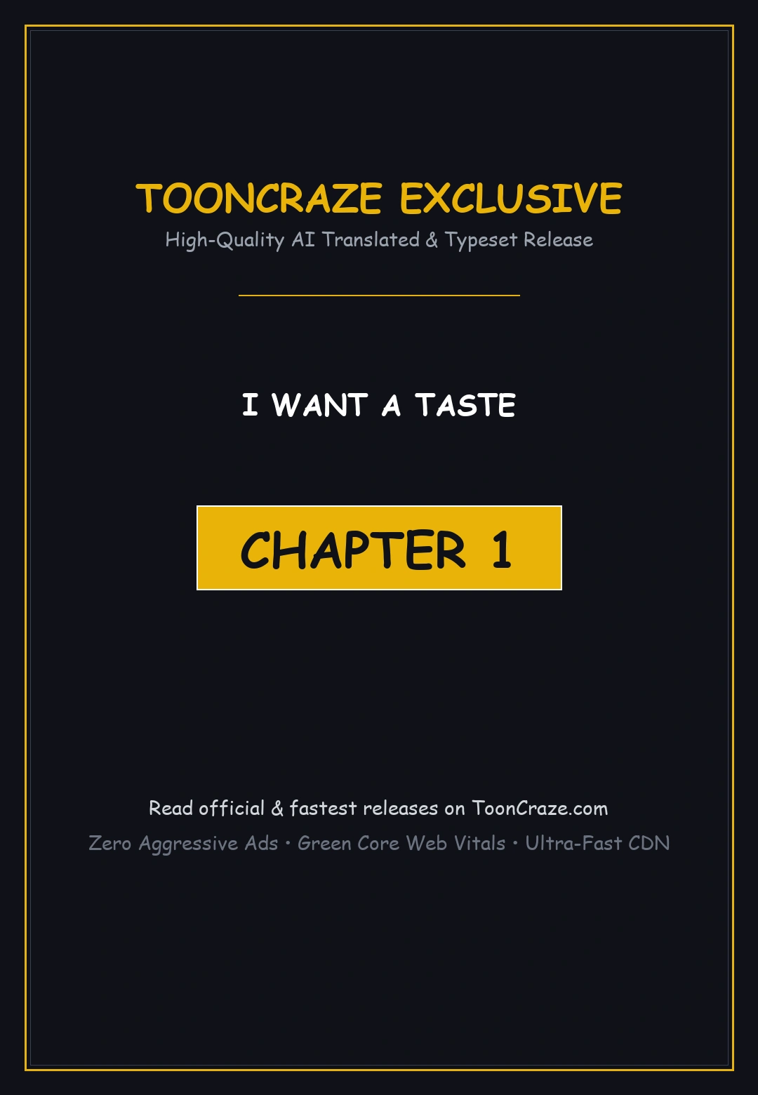 I Want A Taste Manhwa Chapter 1 - Page 1
