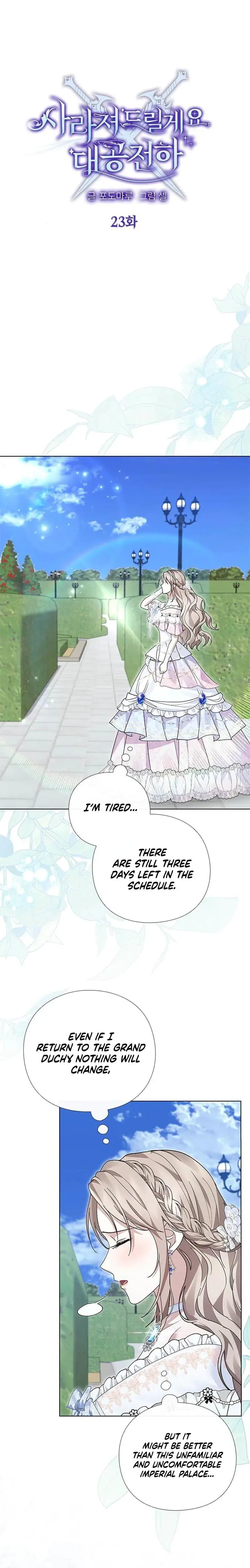 I Will Disappear For You Your Grace The Grand Duke Chapter 23 - Page 4